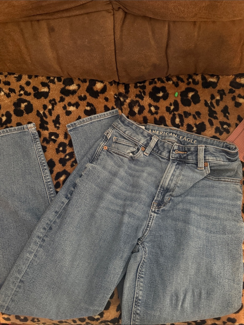 American Eagle Outfitters Women's Light Wash Straight Leg Jeans